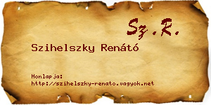 Szihelszky Renátó névjegykártya