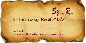 Szihelszky Renátó névjegykártya
